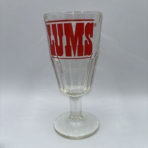 Vintage LUM'S Restaurant Heavy Milk Shake Ice Cream Glass 7.5" Tall Replacement